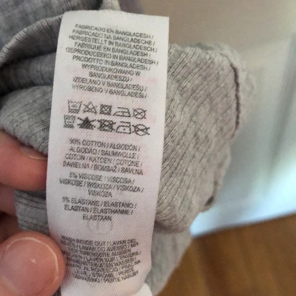 Primark Gray V-neck Pajama Top - Picture 7 of 7